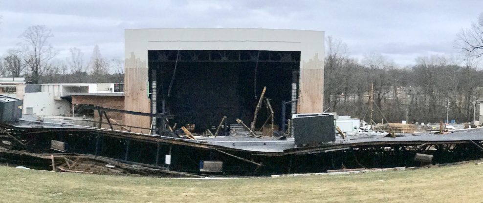 Merriweather Post Pavilion Roof Collapses