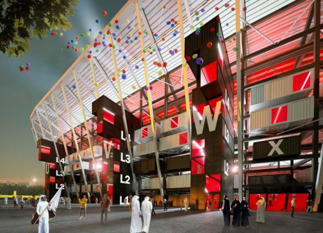 Construction Of Doha's Shipping Container Stadium Underway