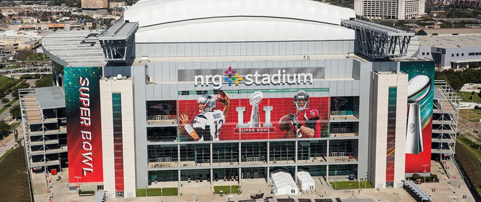 NRG Stadium ahead of the 2017 Super Bowl