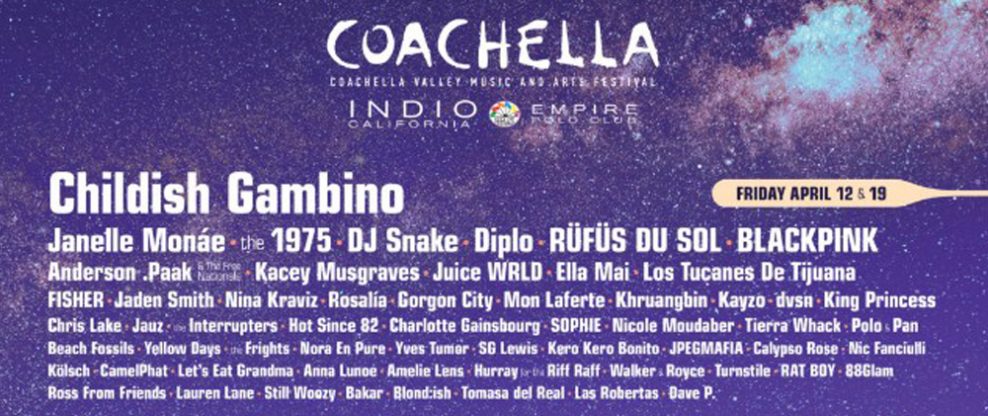 Coachella 2019 lineup: Ariana Grande, Childish Gambino and Tame Impala To Headline