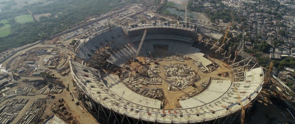 World's Largest Cricket Stadium Under Way In India