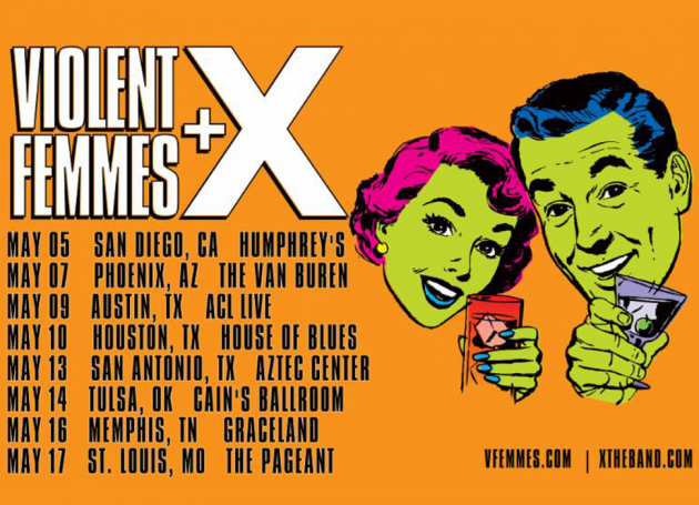 Violent Femmes + X Announce Spring Co-Headline Tour