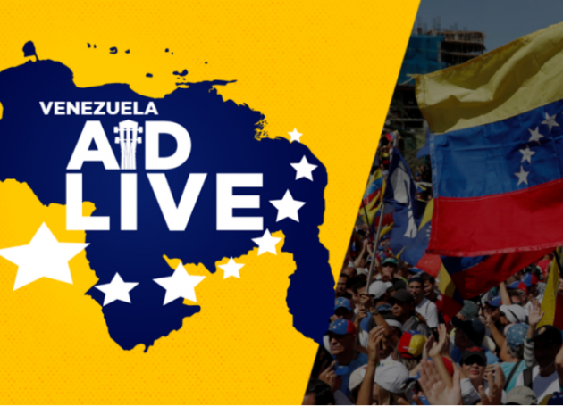 Venezuelan Opposition Leader Juan Guaido Makes Surprise Appearance At Friday's 'Live Aid Venezuela'