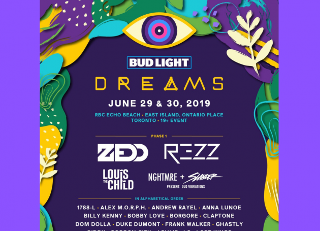 Zedd, Rezz, Louis The Child To Headline Toronto's Bud Light Dreams Music Festival