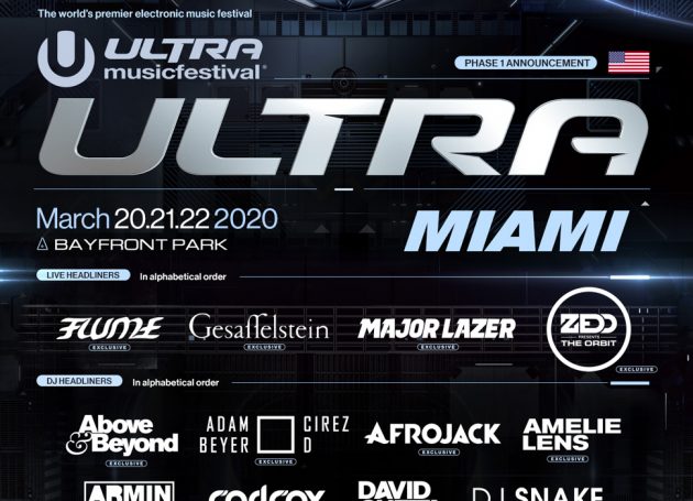 Ultra Music Festival Reveals Phase 1 Lineup