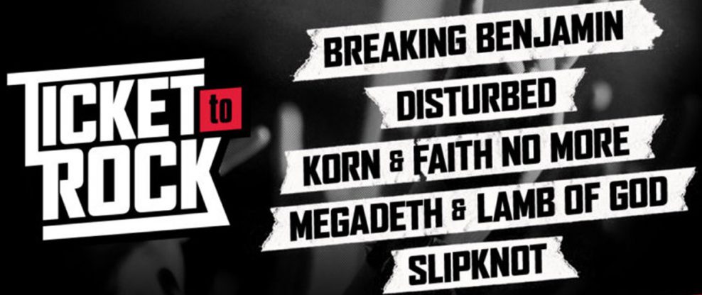 Live Nation Announces Ticket To Rock 2020 With Breaking Benjamin, Disturbed, Slipknot & More