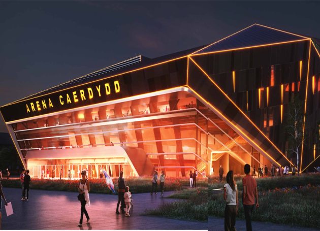 An artist's rendering of the proposed arena