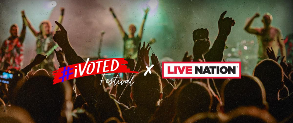 Live Nation Donates Concert Tickets To The #iVoted Festival’s #iVoted Early Sweepstakes