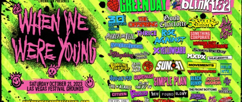 When We Were Young Festival Announces 2023 Fest Lineup With 50+ Bands Including 5 Seconds of Summer, Green Day, Blink-182 (With DeLonge), And More