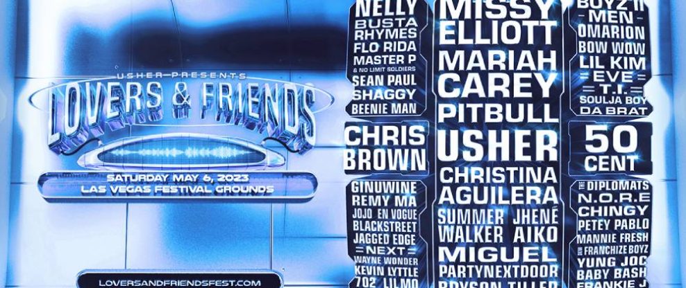 Lovers and Friends Festival Announces 2023 Lineup With Missy Elliott, Mariah Carey, Usher, Christina Aguilera, Eve, Pitbull, & More