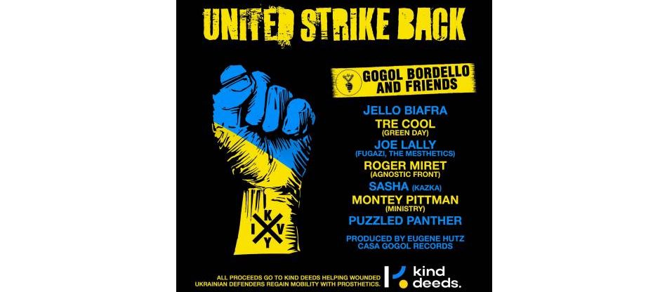 Gogol Bordello Release "United Strike Back" Charity Song for Ukraine Featuring Tre Cool, Jello Biafra and More