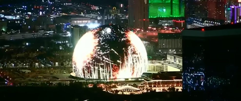 The MSG Sphere At The Venetian Resort Dazzles With Fourth of July Display