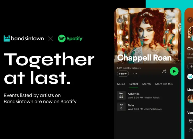 Spotify + Bandsintown