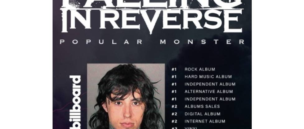 Falling In Reverse New Release 'Popular Monster' Hits No. 1 On Rock Album Chart