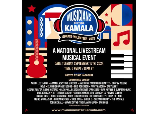 Beats To Ballots: Musicians For Kamala Livestream Set For September 17