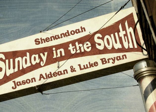 Shenandoah, Jason Aldean And Luke Bryan Join Forces For "Sunday In The South"